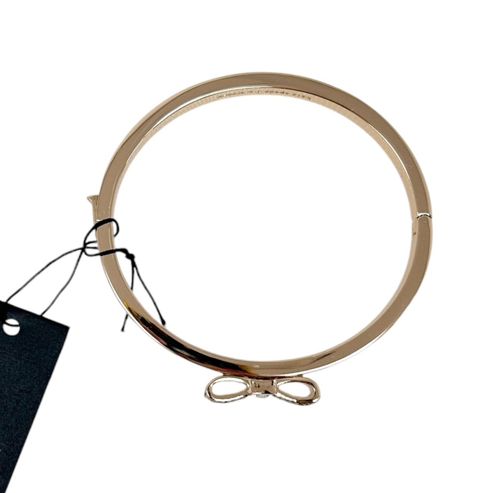 NWT Kate Spade ♠️ Ready Set Bow Pave Bow Bangle - Picture 5 of 7